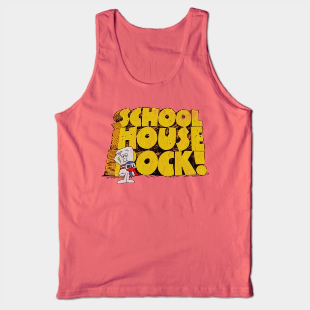 Distressed Schoolhouse Rock Tank Top by OniSide